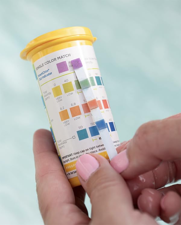 FROG @Ease Test Strips for Hot Tubs for use with FROG @Ease in-Line and Floating Sanitizing Systems for Spas up to 600 gallons, Measures Low Levels of Chlorine, Quick and Easy Test Strips, Pack of 2 - Image 3